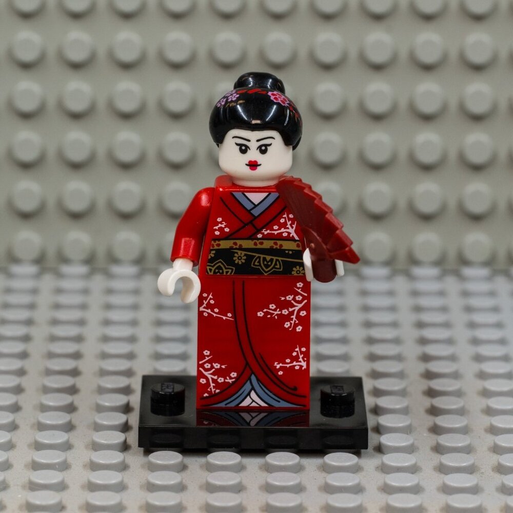 Lego Minifigure - Series 4 (8804), Kimono Girl with fan